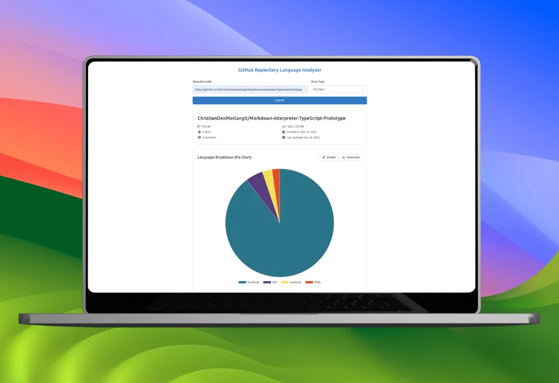 GitHub Repository Language Analyzer