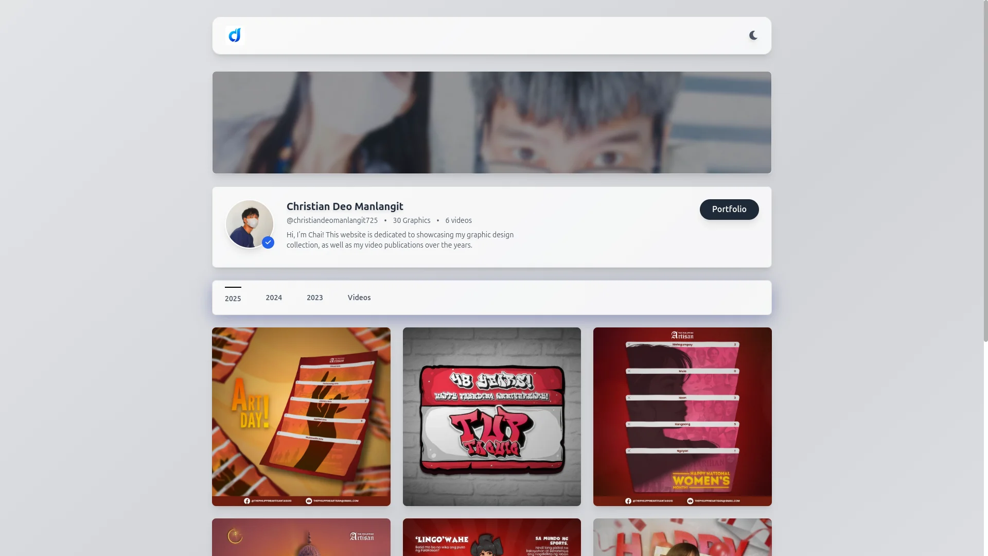 Chai's Graphics Design Portfolio Screenshot 2