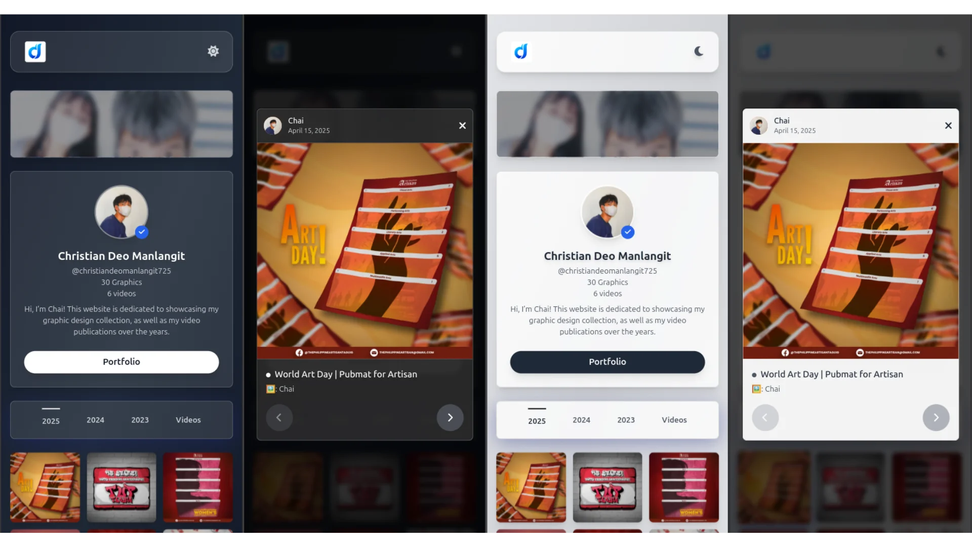 Chai's Graphics Design Portfolio Screenshot 4