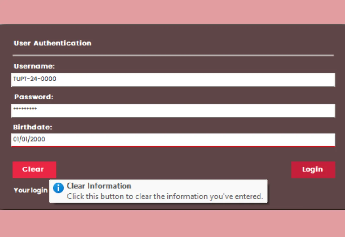 Enrollment System Screenshot 2