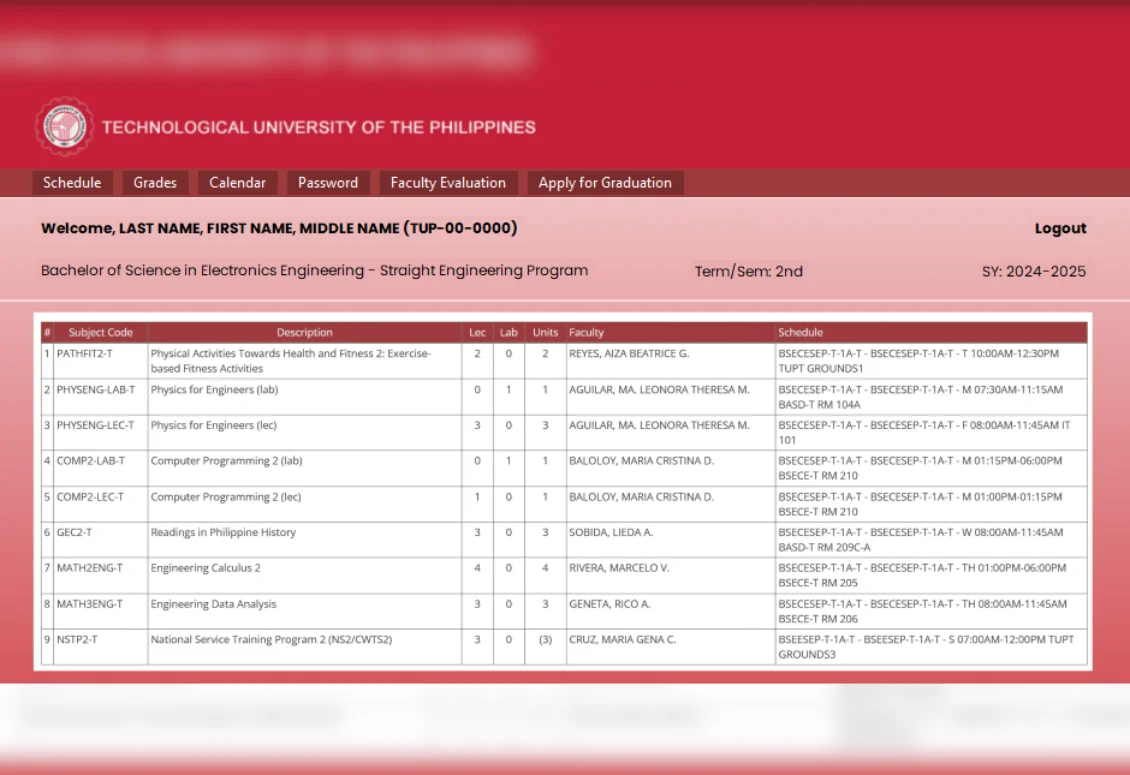 Enrollment System Screenshot 3