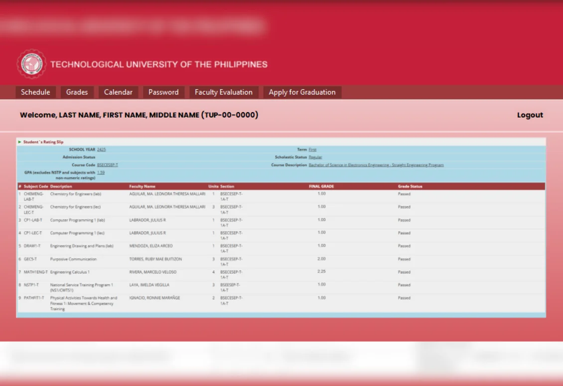 Enrollment System Screenshot 4